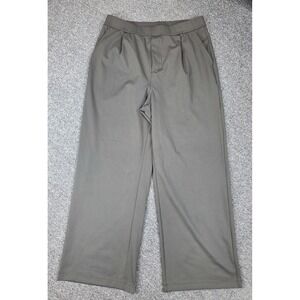 HALARA High Waisted Elastic Waist Pocket Wide Leg Black  Sz Large Reg. NWT